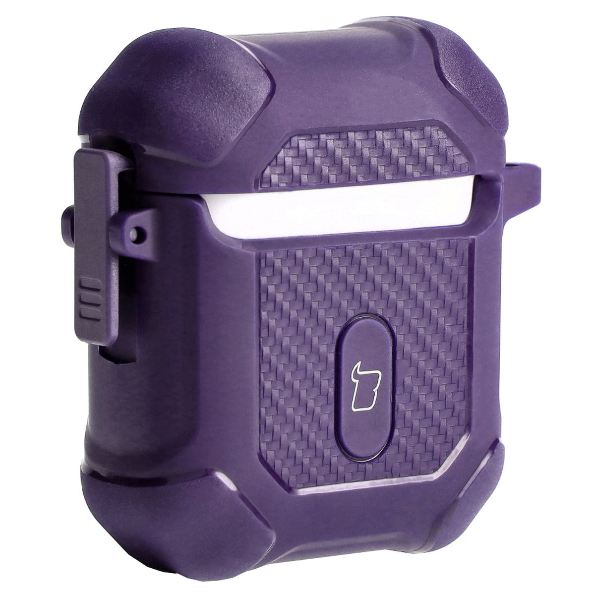 Schutzhülle für Apple Airpods 1/2, Bizon Case Headphone Armor, Violett