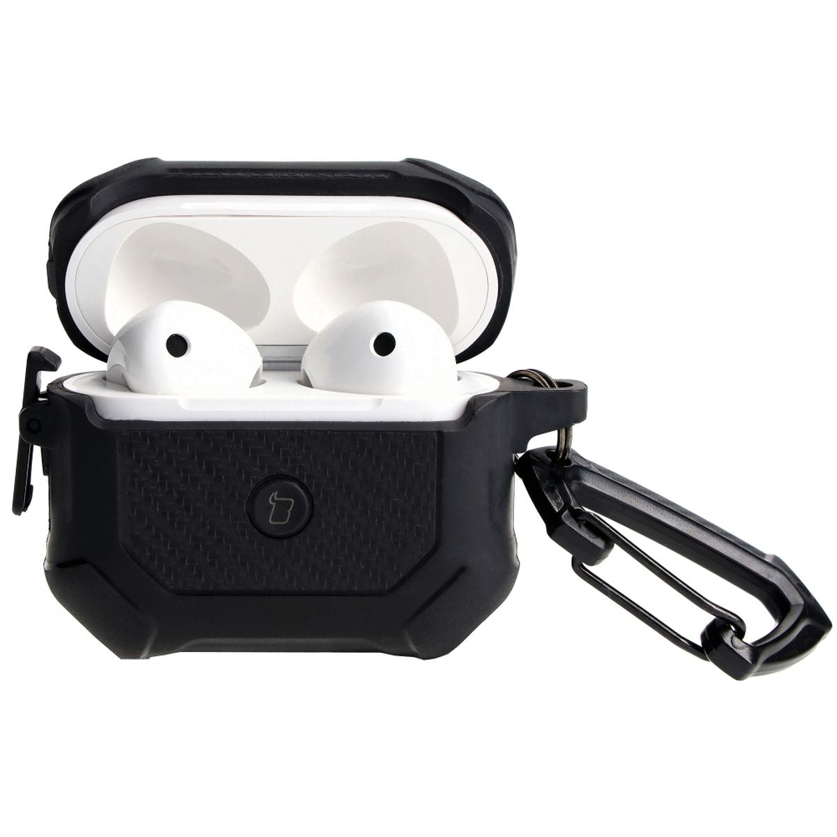 Schutzhülle für Apple Airpods 3, Bizon Case Headphone Armor, Schwarz