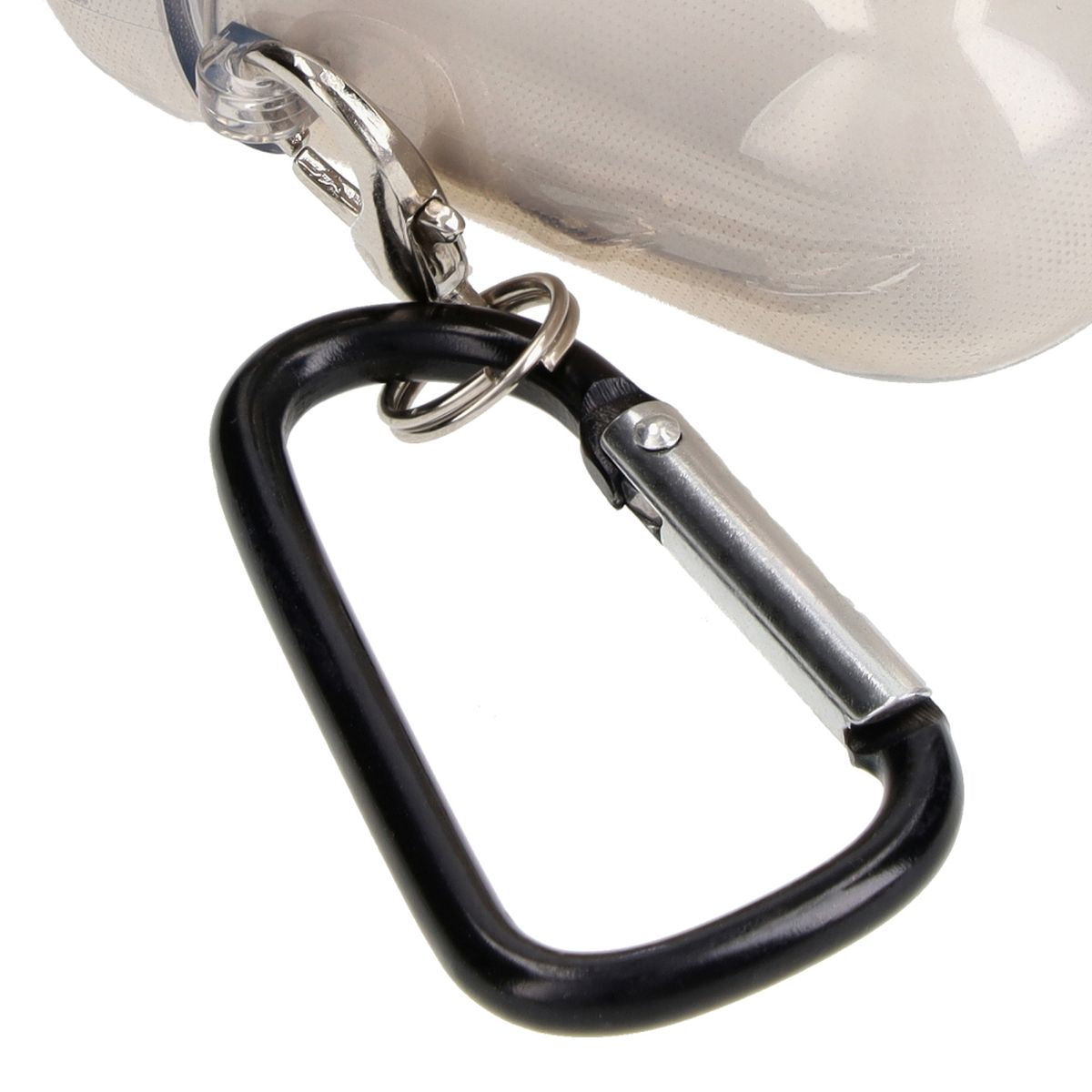 Schutzhülle für Apple AirPods 1/2, Bizon Case Headphone Clear, Transparent-Schwarz