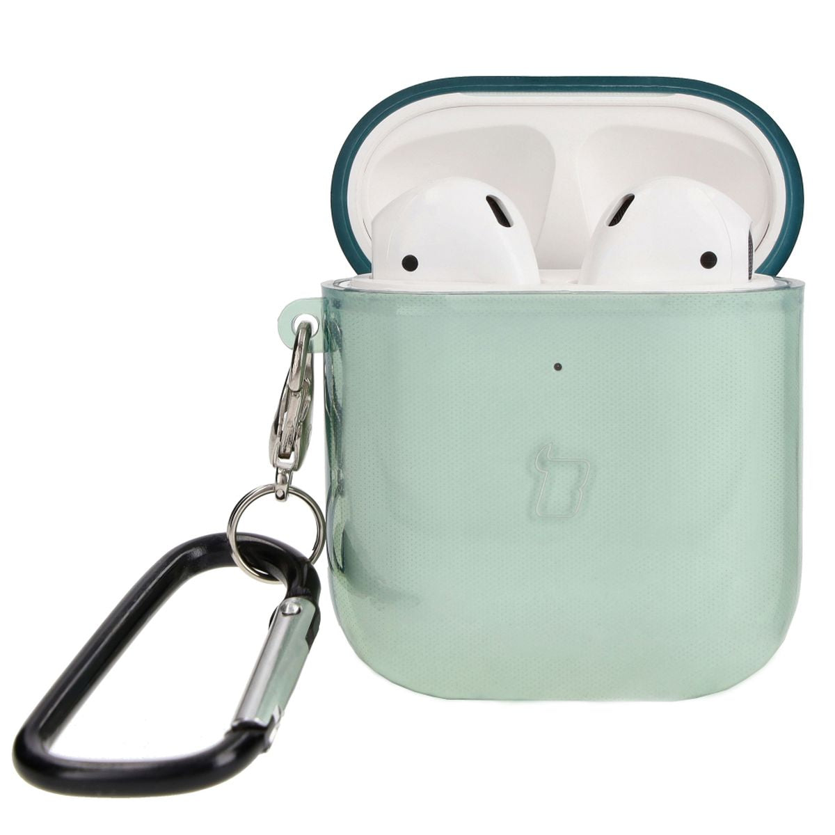 Schutzhülle für Apple AirPods 1/2, Bizon Case Headphone Clear, Transparent-Grün