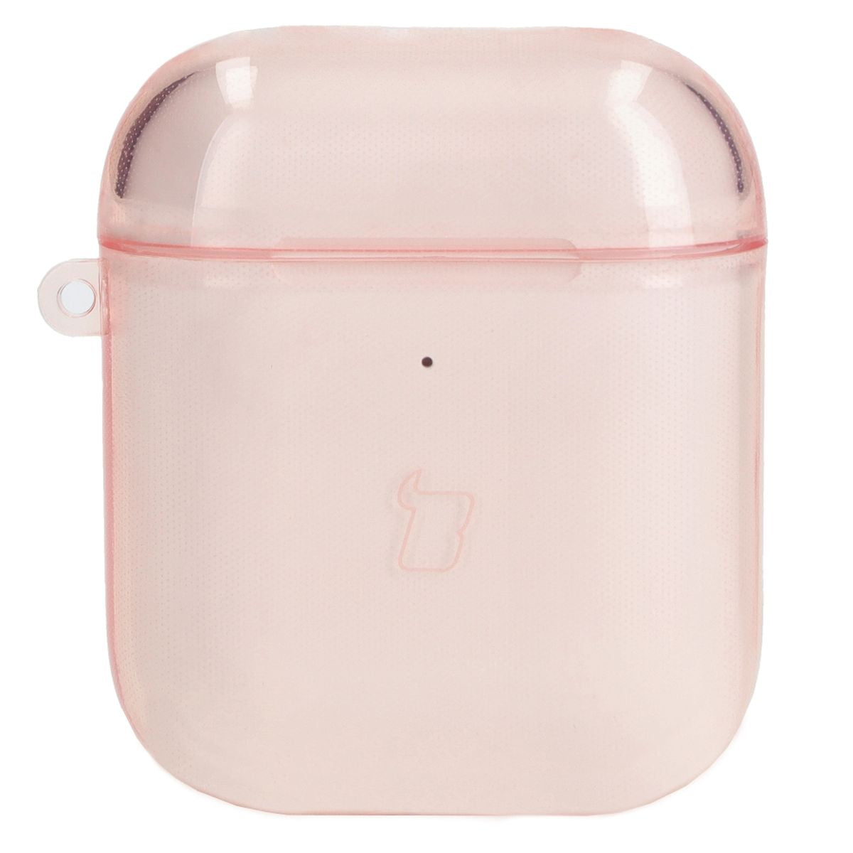 Schutzhülle für Apple AirPods 1/2, Bizon Case Headphone Clear, Transparent-Rosa