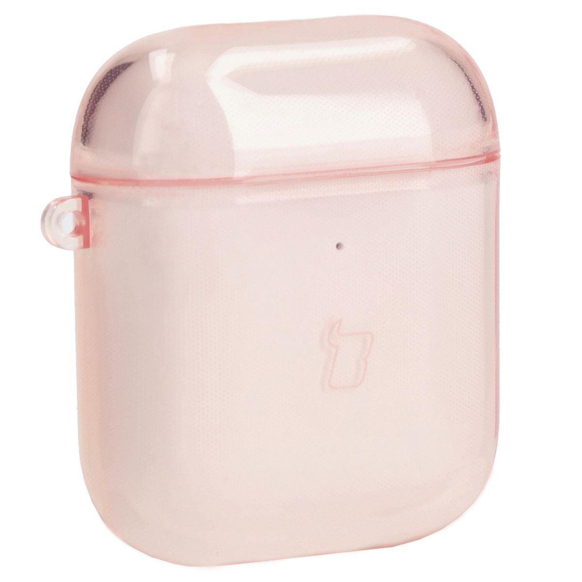 Schutzhülle für Apple AirPods 1/2, Bizon Case Headphone Clear, Transparent-Rosa