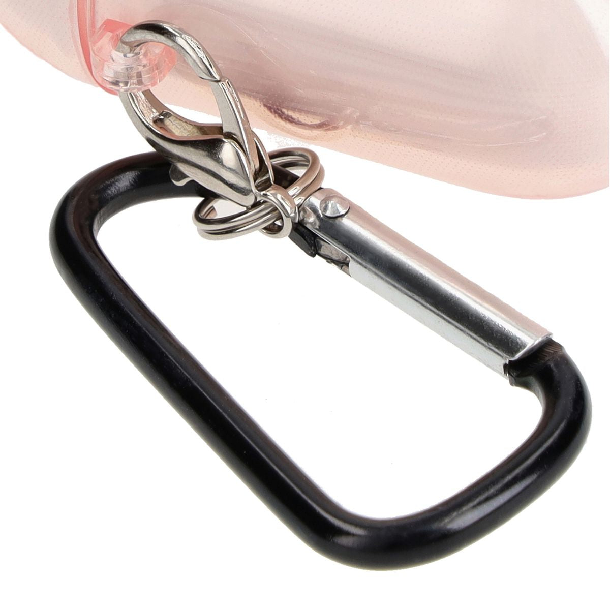Schutzhülle für Apple AirPods 1/2, Bizon Case Headphone Clear, Transparent-Rosa