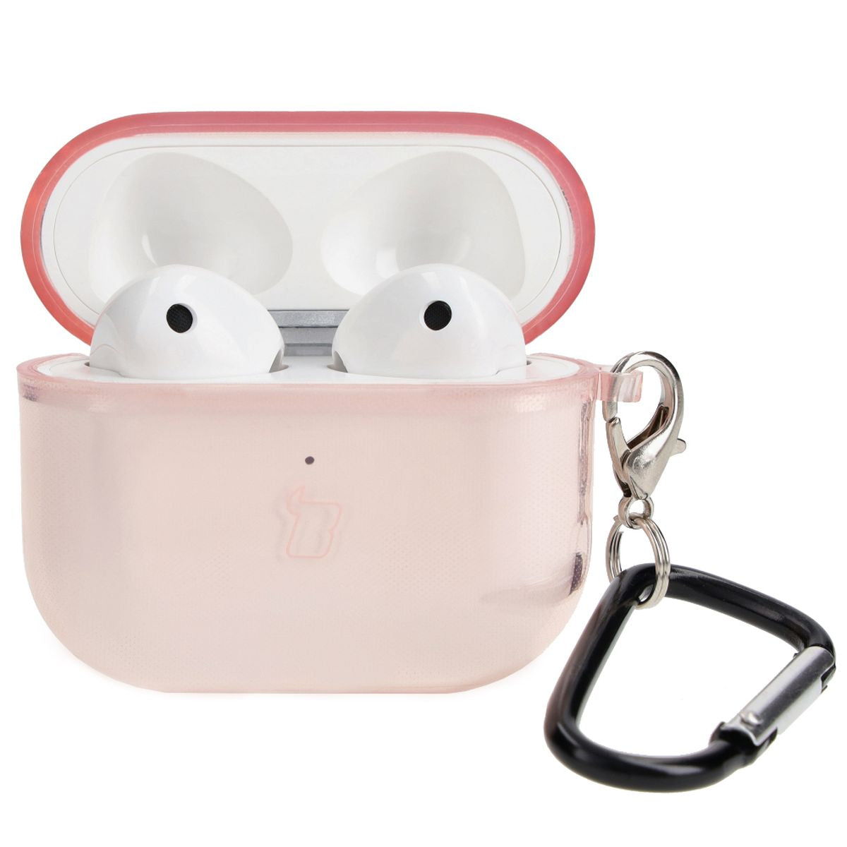 Schutzhülle für Apple AirPods 3, Bizon Case Headphone Clear, Transparent-Rosa