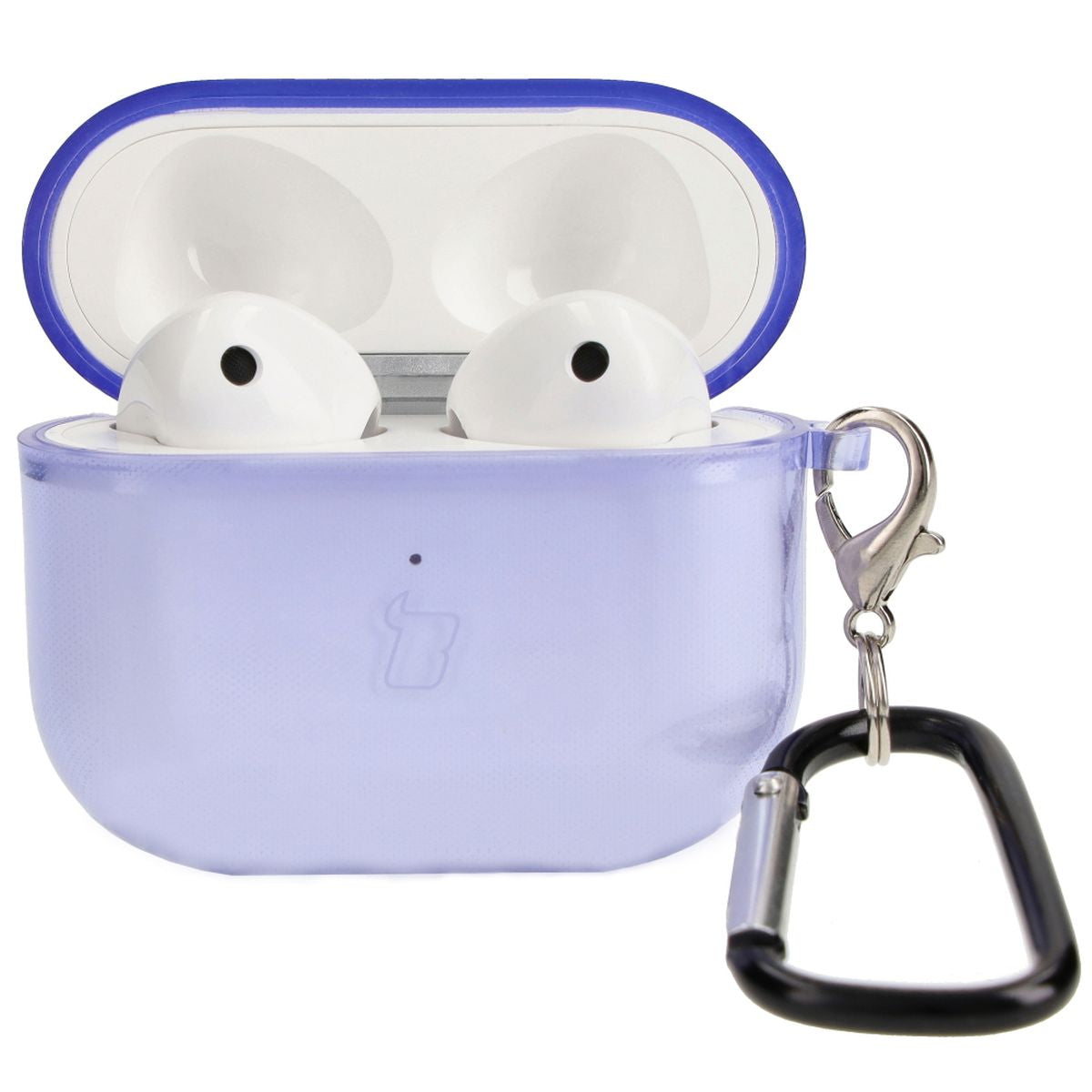 Schutzhülle für Apple AirPods 3, Bizon Case Headphone Clear, Transparent-Violett
