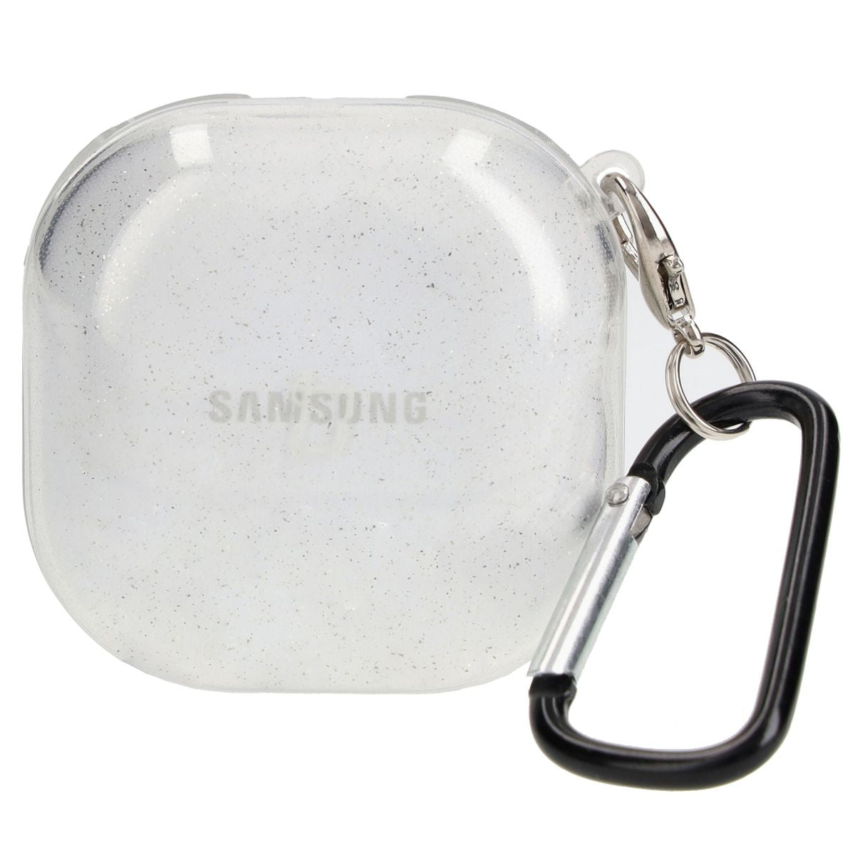 Schutzhülle für Samsung Galaxy Buds Live / Pro / Buds2 / Buds2 Pro / Buds FE. Bizon Case Headphone Clear, Transparent und glitzernd