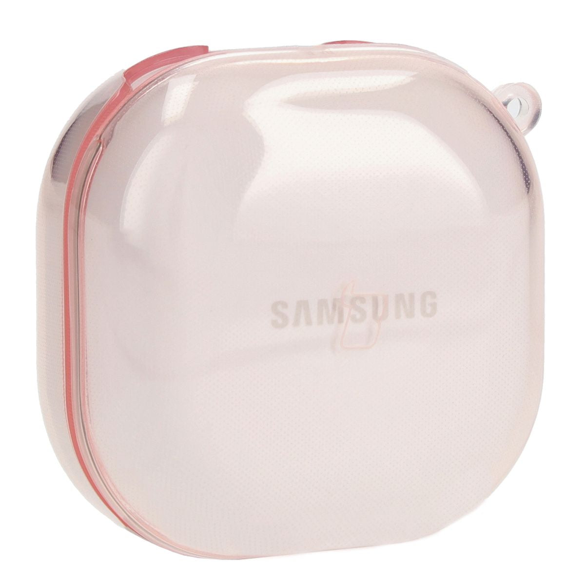 Schutzhülle für Samsung Galaxy Buds Live / Pro / Buds2 / Buds2 Pro / Buds FE. Bizon Case Headphone Clear, Transparent-Rosa