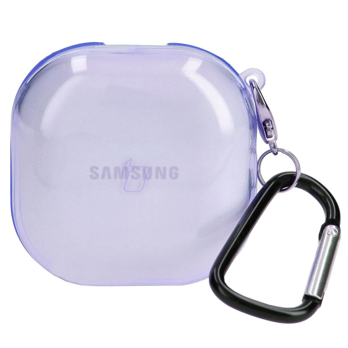 Schutzhülle für Samsung Galaxy Buds Live / Pro / Buds2 / Buds2 Pro. Bizon Case Headphone Clear, Transparent-Violett