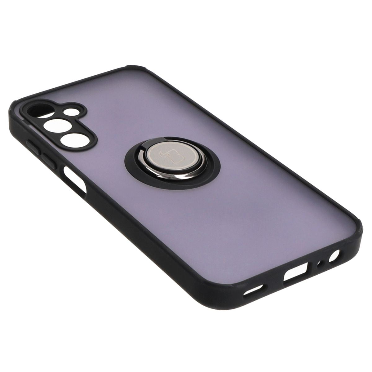 Handyhülle mit Fingergriff für Galaxy A15 5G/4G, Bizon Case Hybrid Ring, getönt mit schwarzem Rahmen