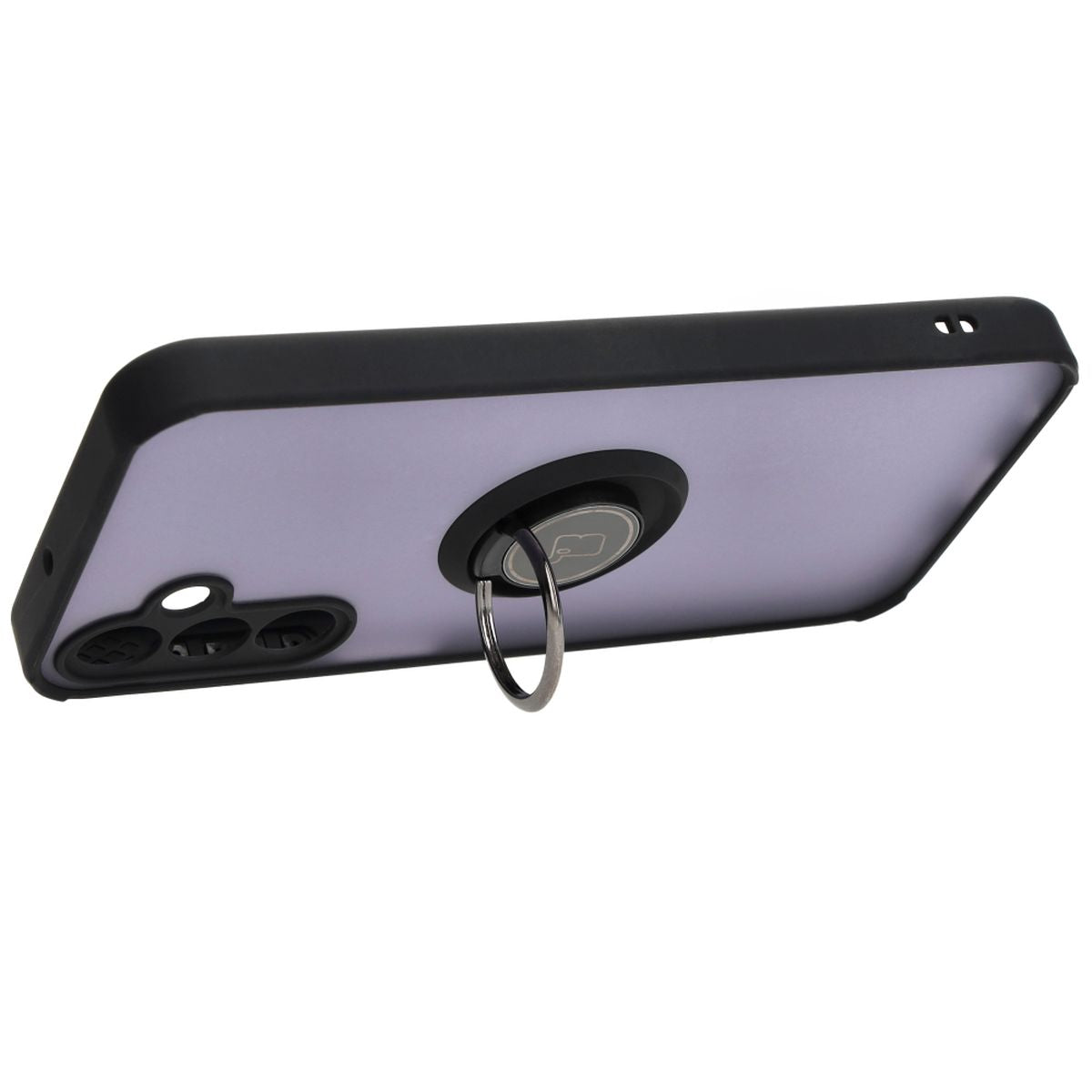 Handyhülle mit Fingergriff für Galaxy A15 5G/4G, Bizon Case Hybrid Ring, getönt mit schwarzem Rahmen