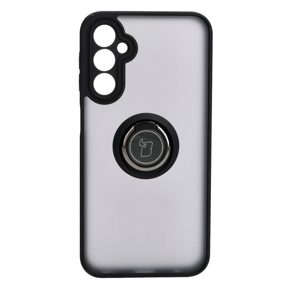 Handyhülle mit Fingergriff für Galaxy A24 4G, Bizon Case Hybrid Ring, getönt mit schwarzem Rahmen
