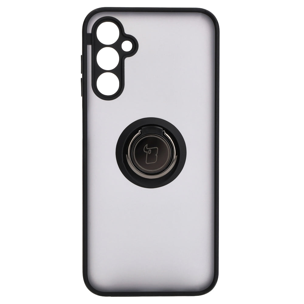 Handyhülle mit Fingergriff für Galaxy M14 5G, Bizon Case Hybrid Ring, getönt mit schwarzem Rahmen