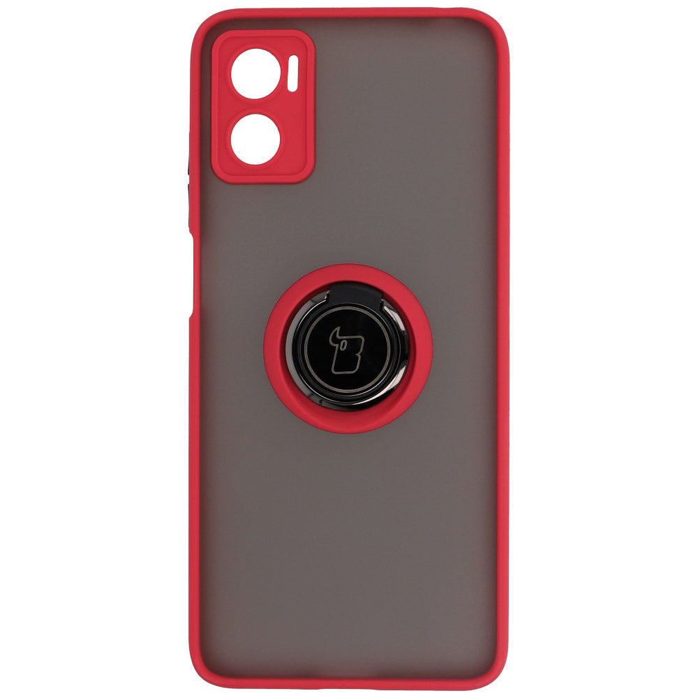 Schutzhülle Bizon Case Hybrid Ring für Motorola Moto E22/E22i, Rot