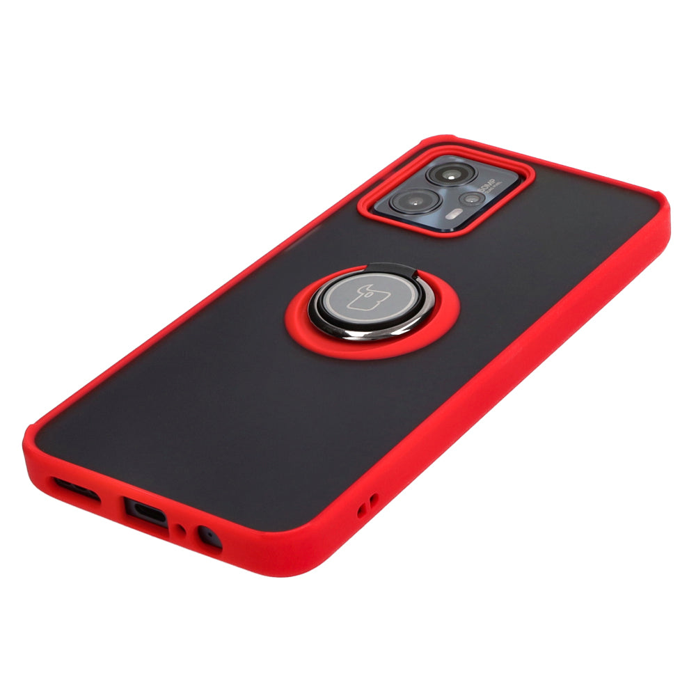 Schutzhülle Bizon Case Hybrid Ring für Motorola Moto G13/G23/G53 5G, Rot
