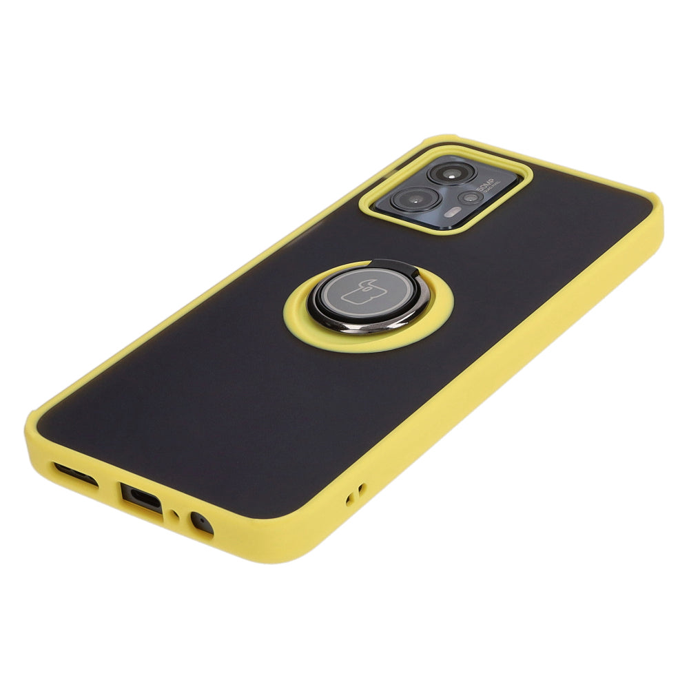 Schutzhülle Bizon Case Hybrid Ring für Motorola Moto G13/G23/G53 5G, Gelb
