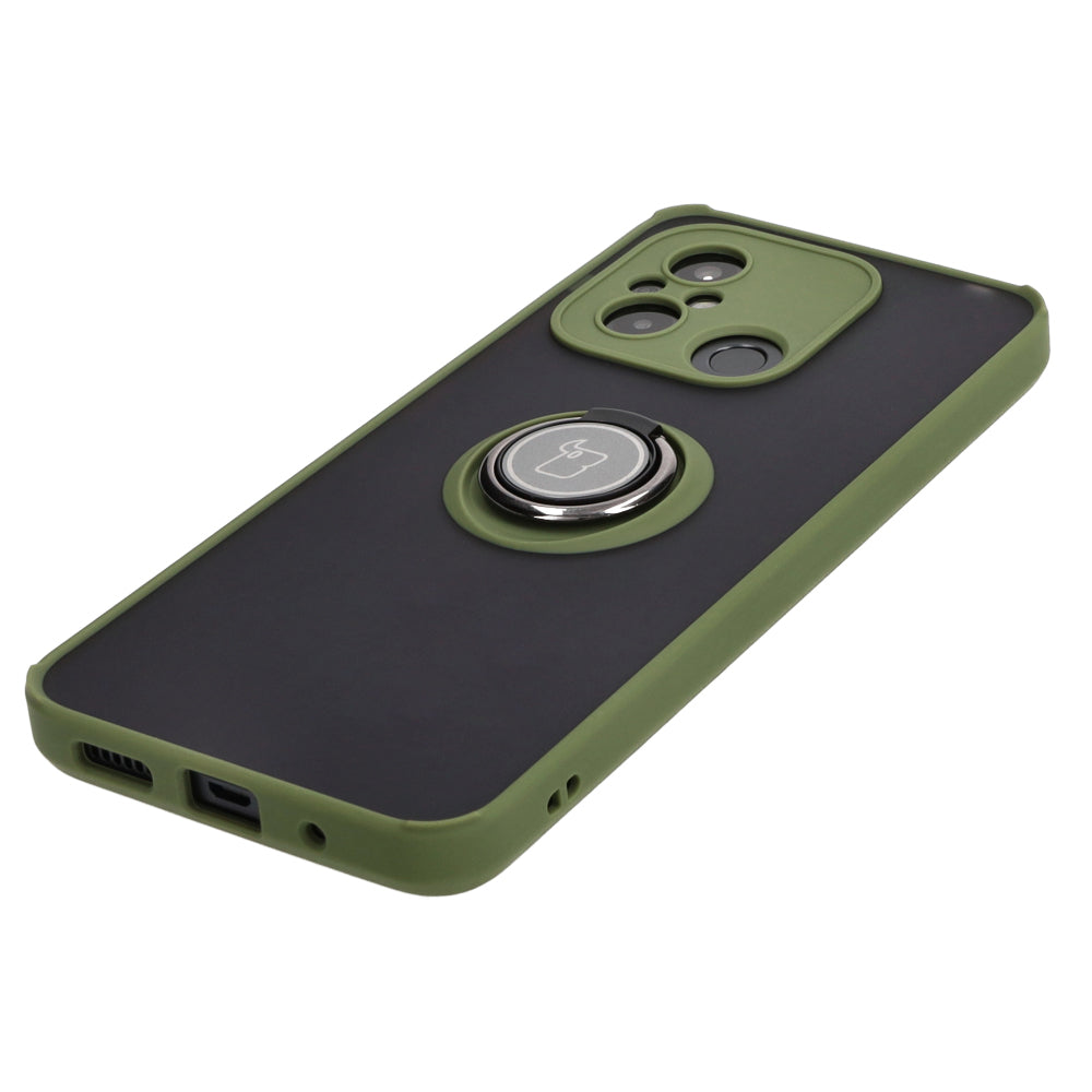 Schutzhülle Bizon Case Hybrid Ring für Xiaomi Redmi 12C, Hellgrün