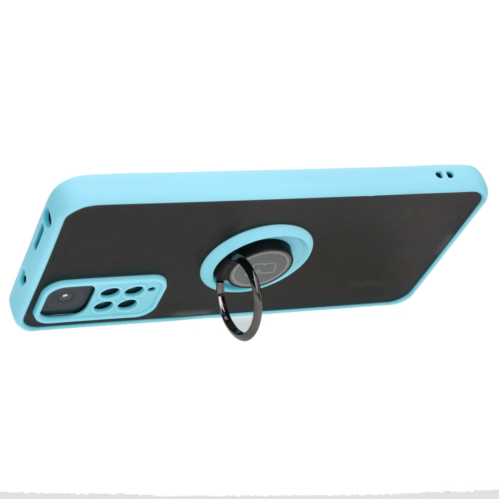 Schutzhülle Bizon Case Hybrid Ring für Redmi Note 11 / 11s, Himmelblau