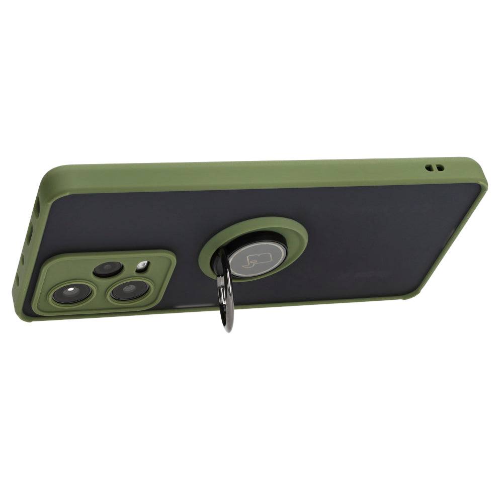 Schutzhülle Bizon Case Hybrid Ring für Xiaomi Redmi Note 12 Pro 5G, Hellgrün