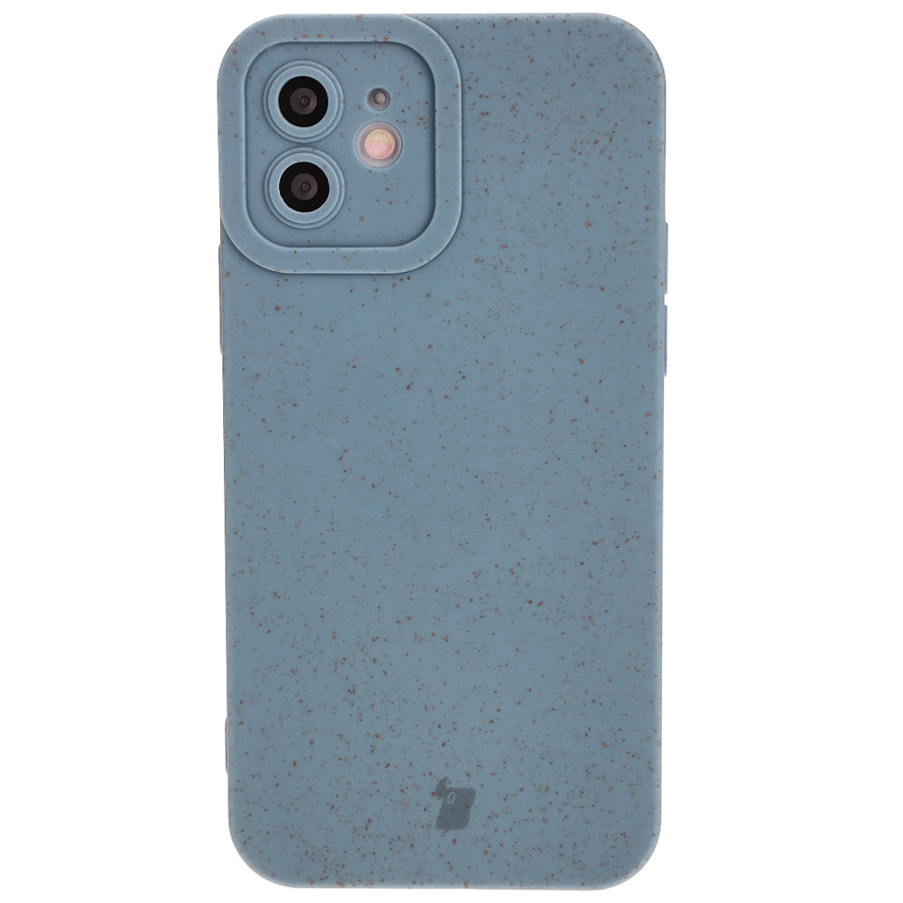 Ökologische Schutzhülle für iPhone 12, Bizon Bio Case, Blau