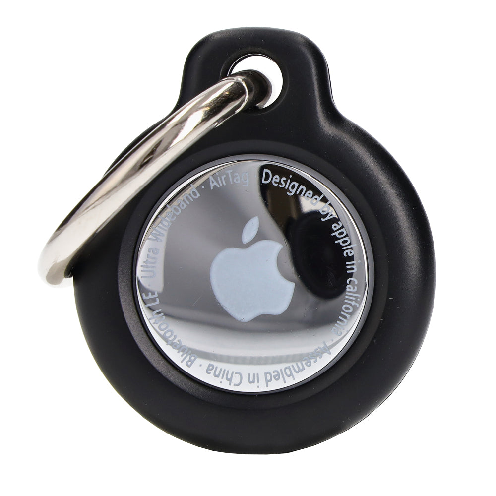 Schutzhülle Bizon Case Locator Keychain für Apple AirTag, Schwarz
