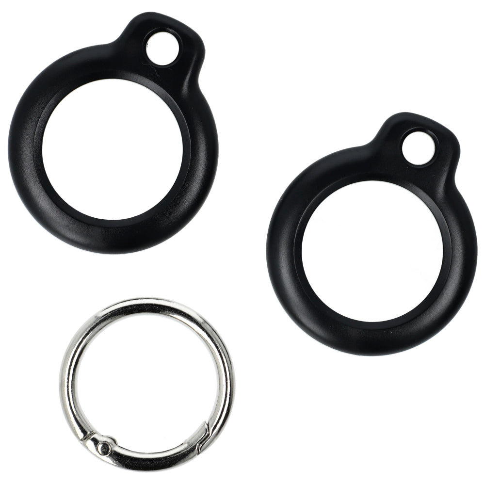 Schutzhülle Bizon Case Locator Keychain für Apple AirTag, Schwarz