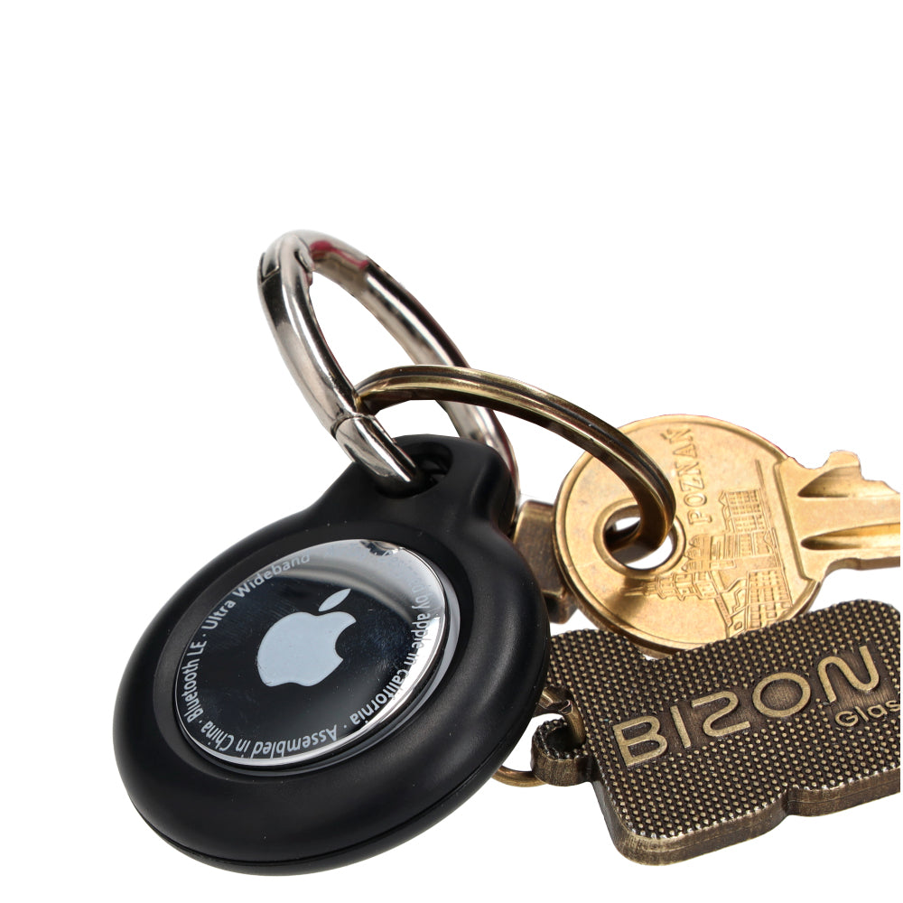 Schutzhülle Bizon Case Locator Keychain für Apple AirTag, Schwarz