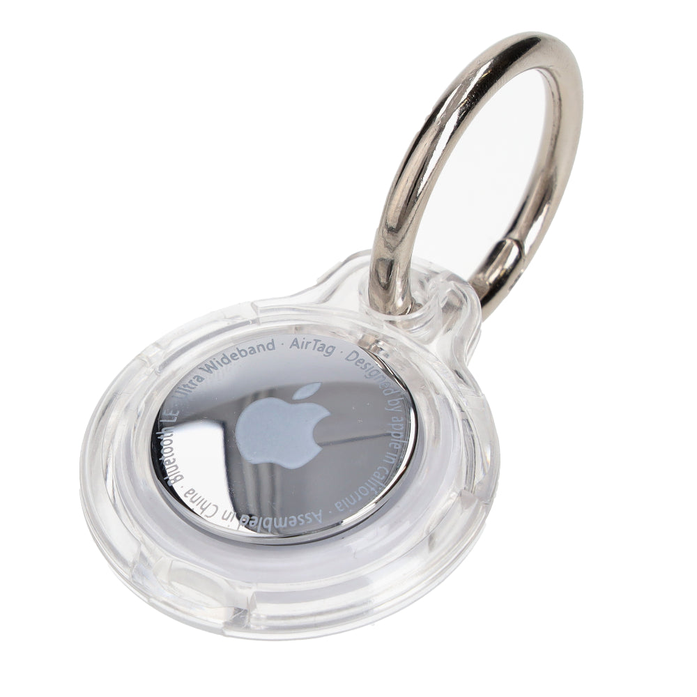 Schutzhülle Bizon Case Locator Keychain für Apple AirTag, Transparent