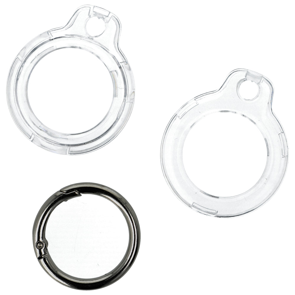Schutzhülle Bizon Case Locator Keychain für Apple AirTag, Transparent