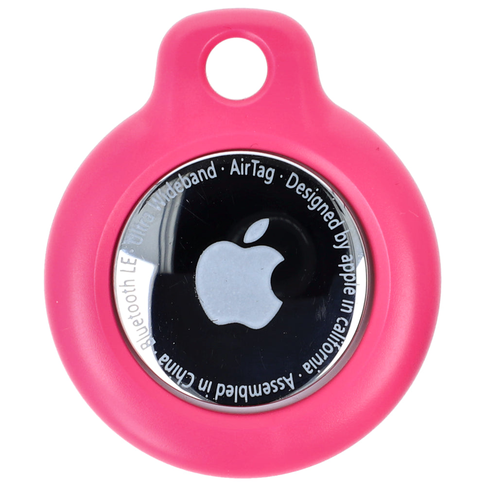 Schutzhülle Bizon Case Locator Keychain für Apple AirTag, Rosa