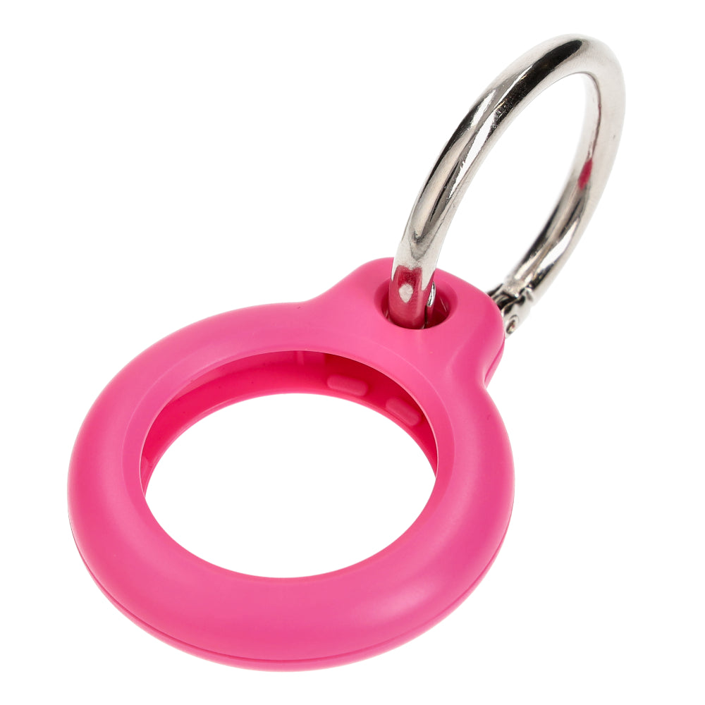Schutzhülle Bizon Case Locator Keychain für Apple AirTag, Rosa