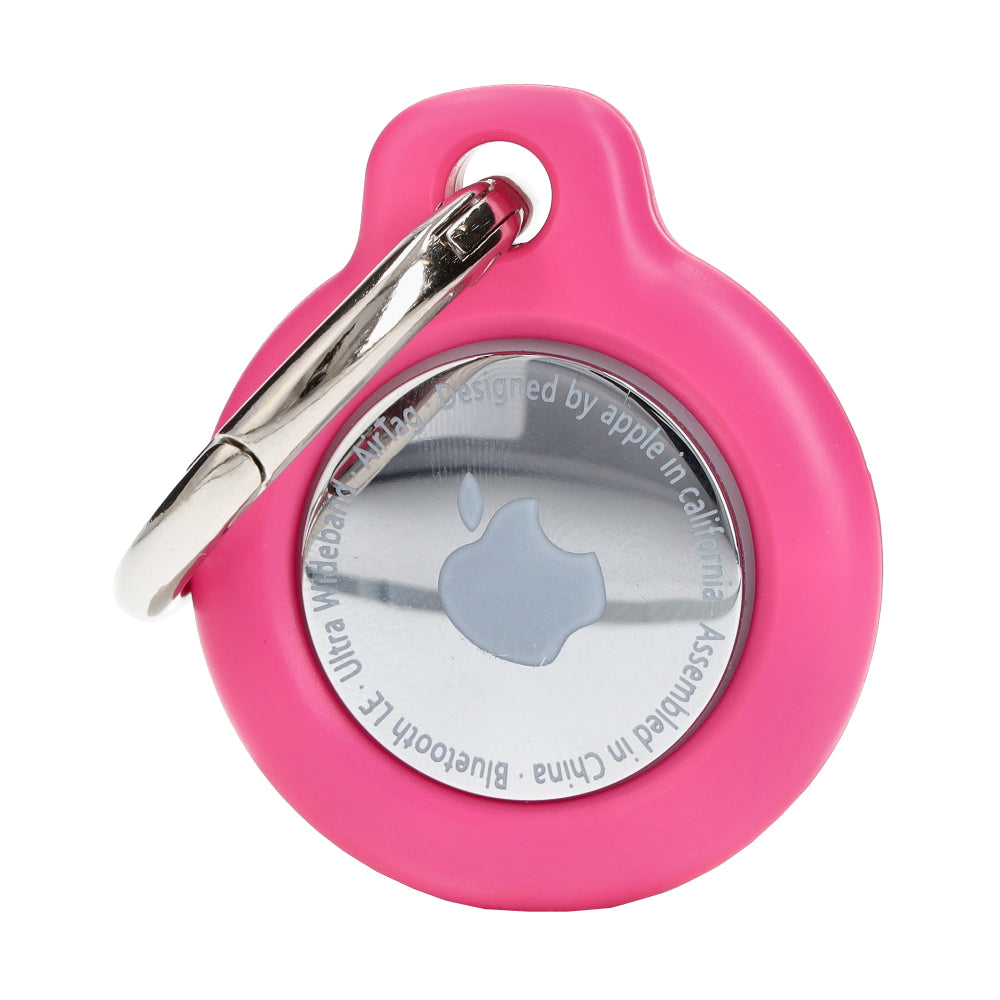 Schutzhülle Bizon Case Locator Keychain für Apple AirTag, Rosa