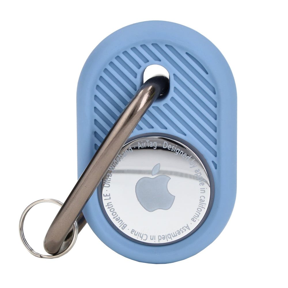 Schutzhülle Bizon Case Locator Travel für Apple AirTag, Hellblau