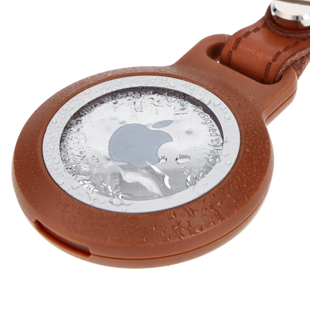 Schutzhülle Bizon Case Locator Waterproof für Apple AirTag, Braun