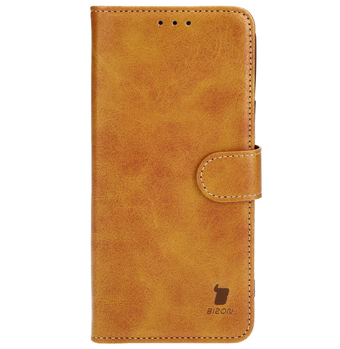 Handyhülle mit Klappe für iPhone 13 Pro Max, Bizon Case Pocket, Braun