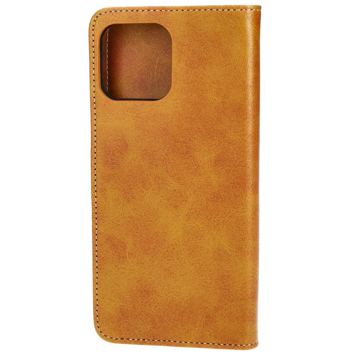 Handyhülle mit Klappe für iPhone 13 Pro Max, Bizon Case Pocket, Braun