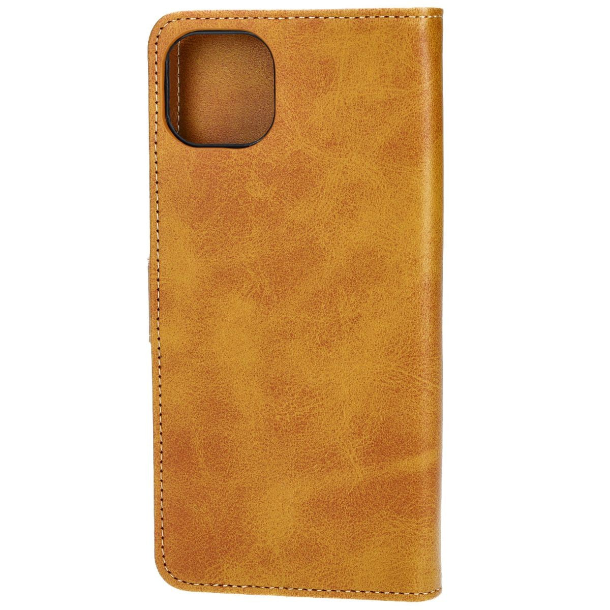 Handyhülle mit Klappe für iPhone 14 Plus, Bizon Case Pocket, Braun
