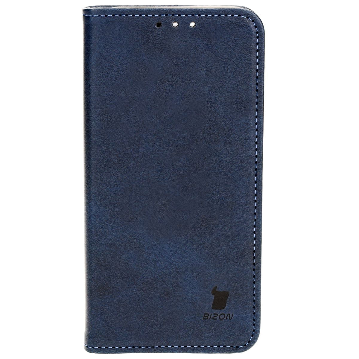 Handyhülle mit Klappe für iPhone 15 Pro, Bizon Case Pocket Pro, Dunkelblau