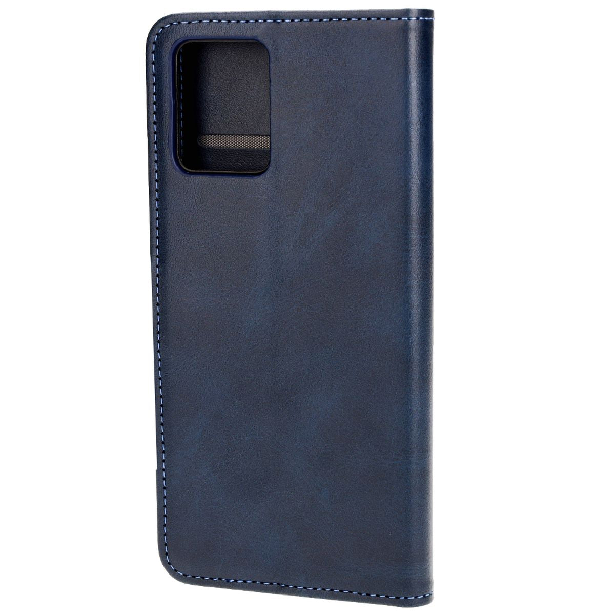 Handyhülle mit Klappe für Motorola Moto G14, Bizon Case Pocket, Dunkelblau