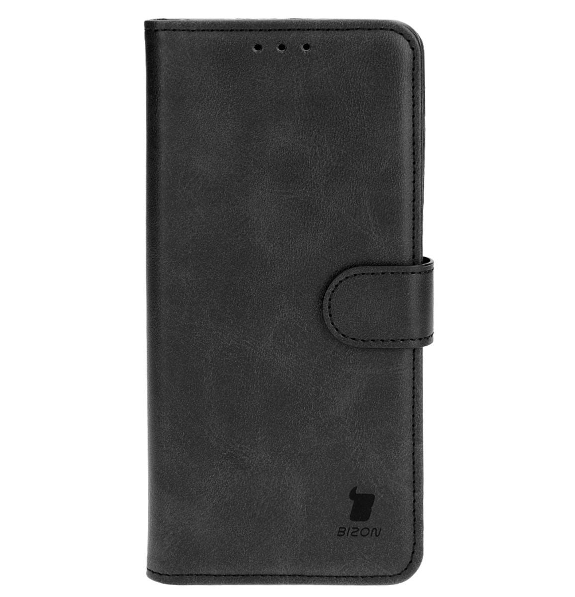 Handyhülle mit Klappe für OnePlus 12, Bizon Case Pocket, Schwarz