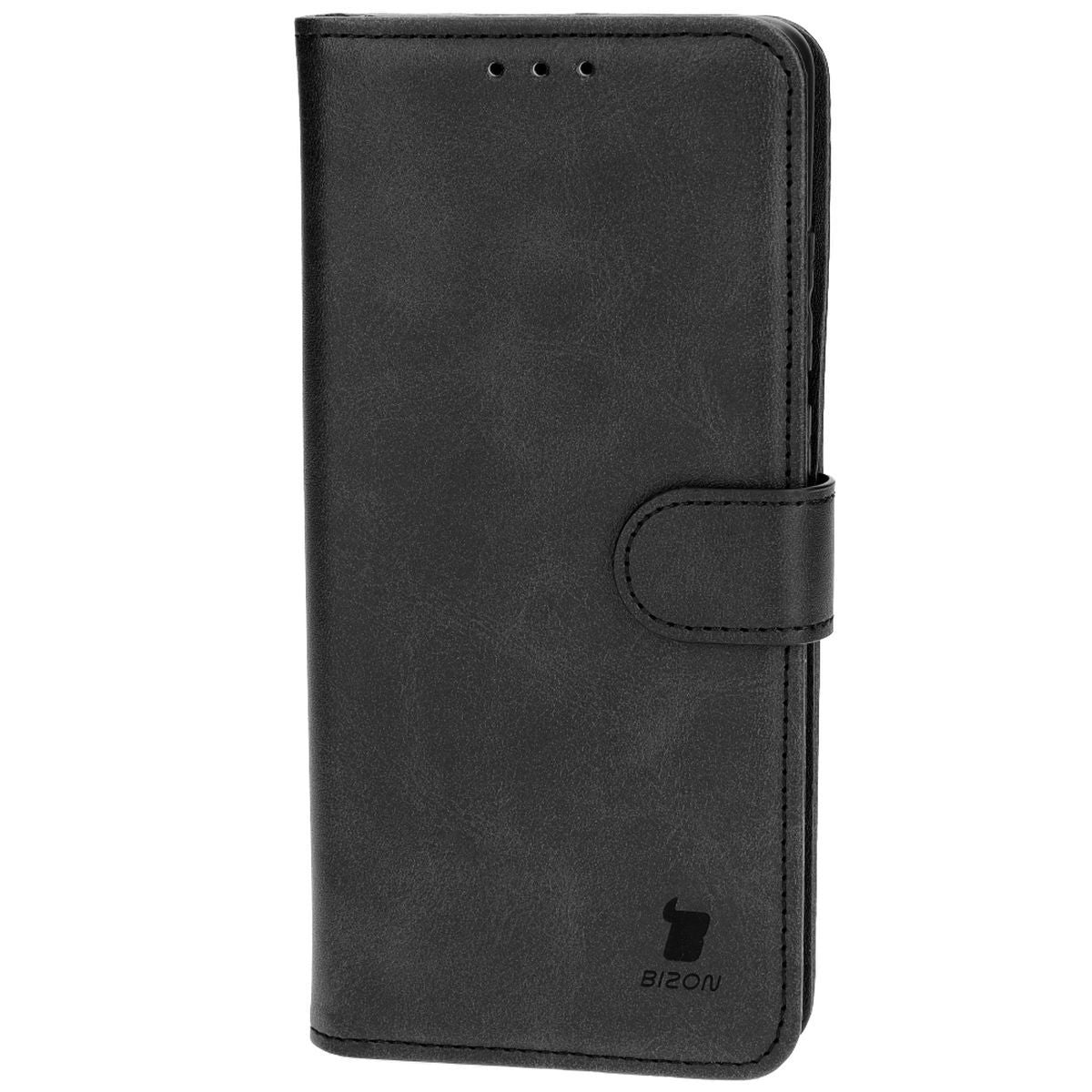 Handyhülle mit Klappe für OnePlus 12, Bizon Case Pocket, Schwarz