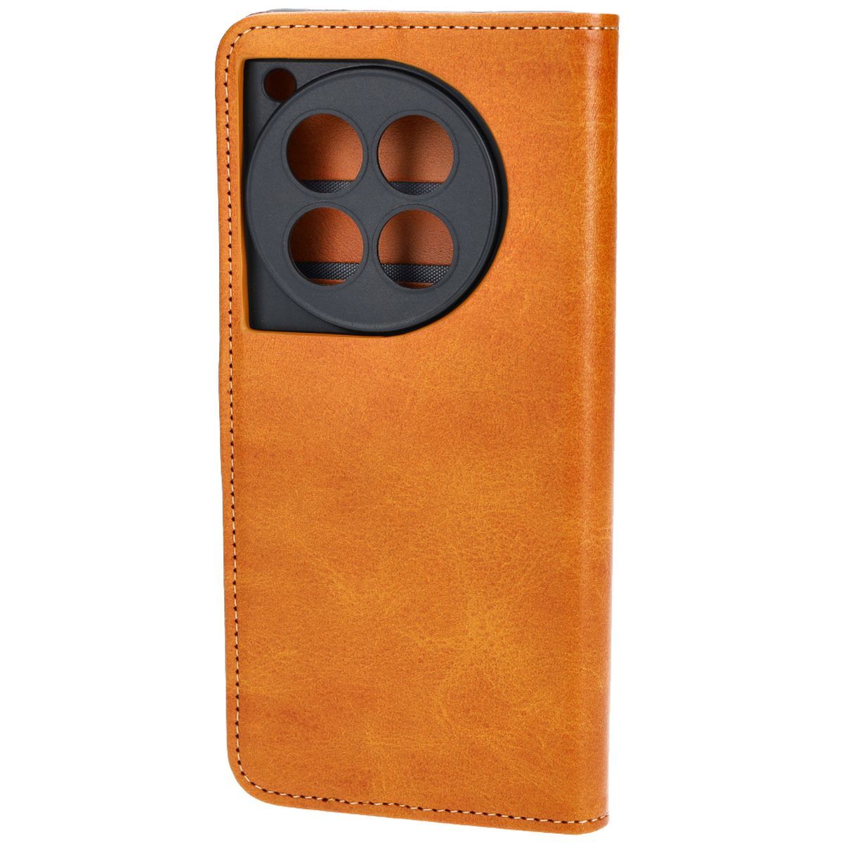 Handyhülle mit Klappe für OnePlus 12, Bizon Case Pocket, Braun