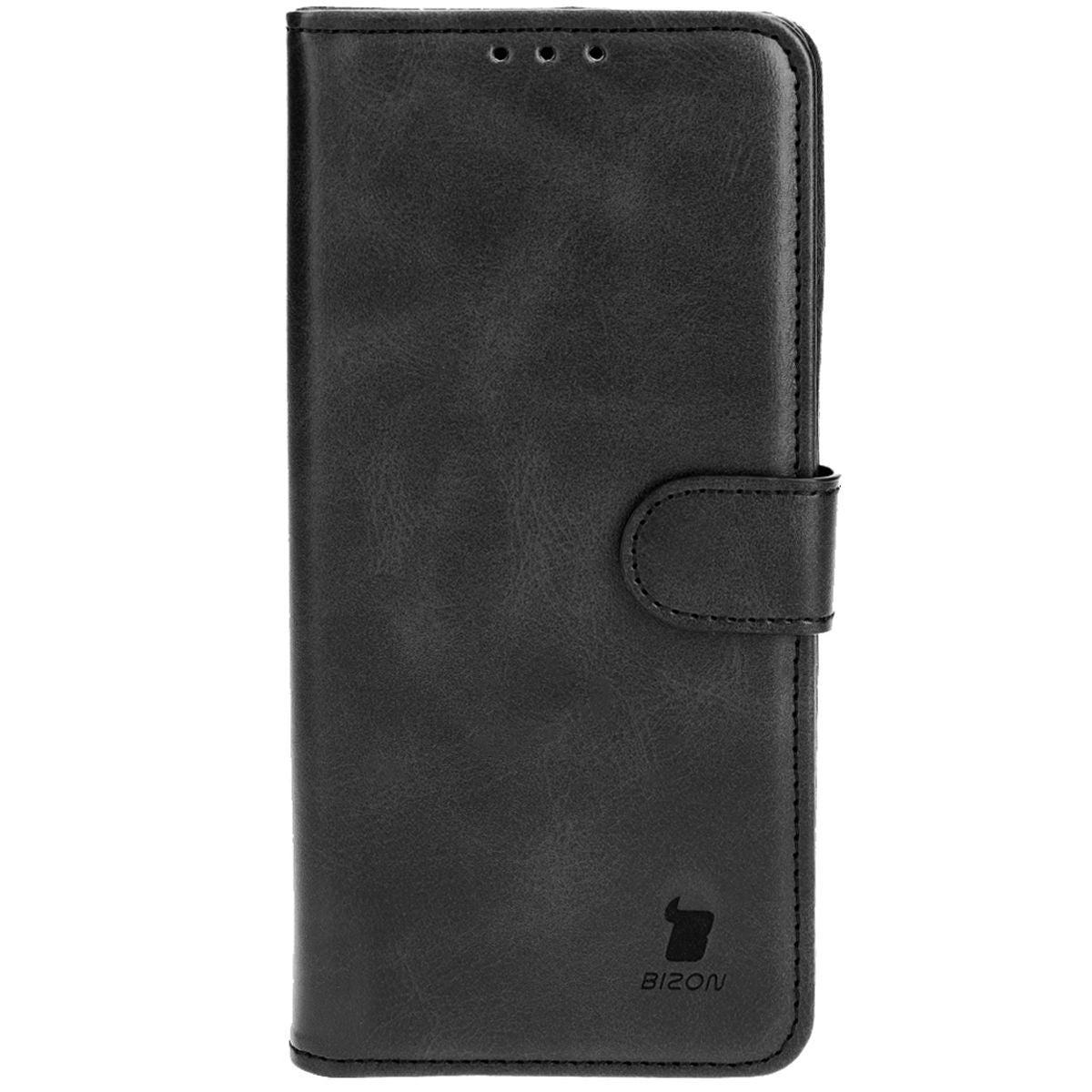 Handyhülle mit Klappe für OnePlus 12R, Bizon Case Pocket, Schwarz