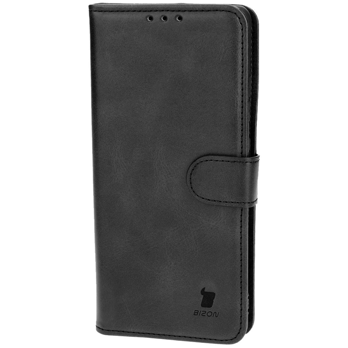Handyhülle mit Klappe für OnePlus 12R, Bizon Case Pocket, Schwarz