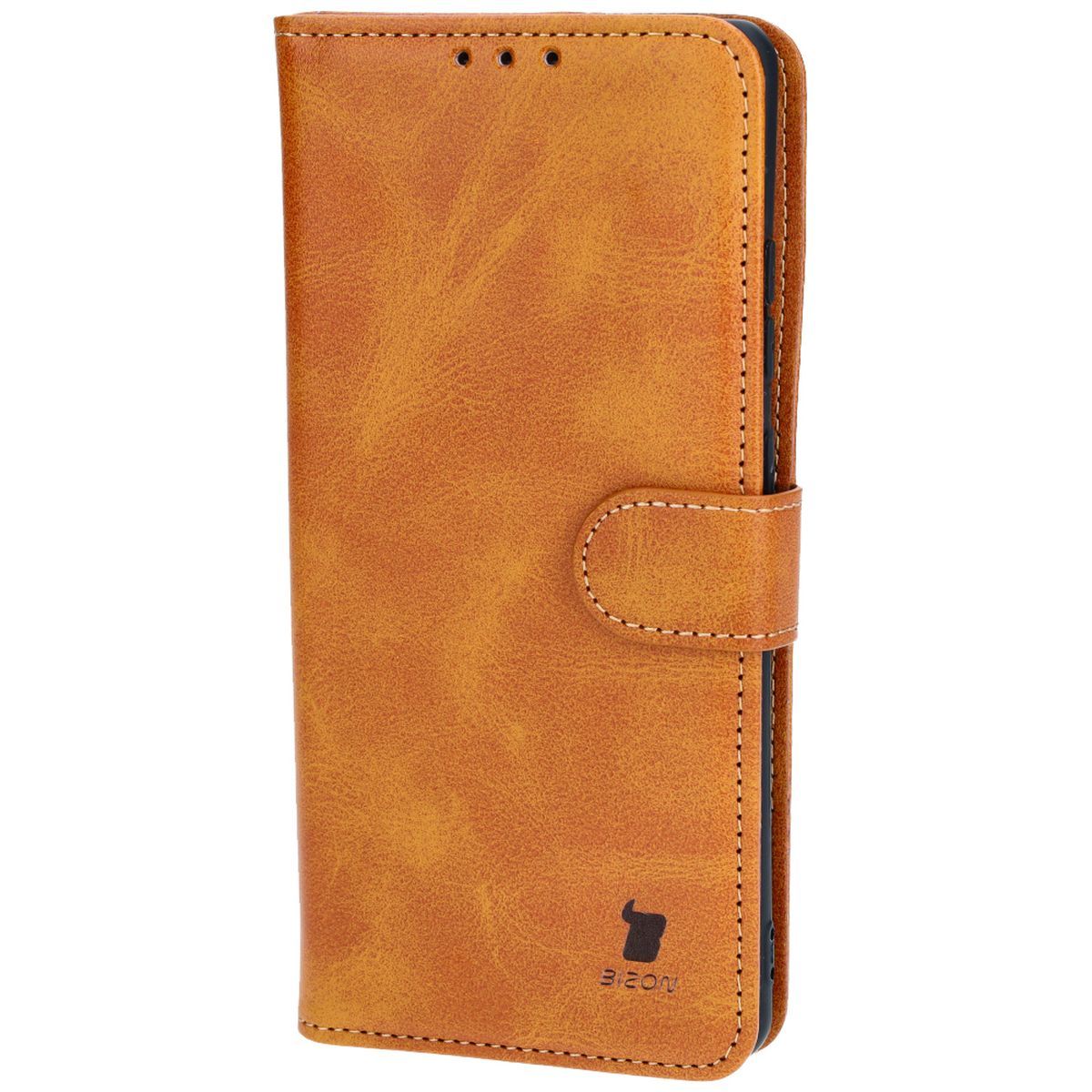 Handyhülle mit Klappe für OnePlus 12R, Bizon Case Pocket, Braun