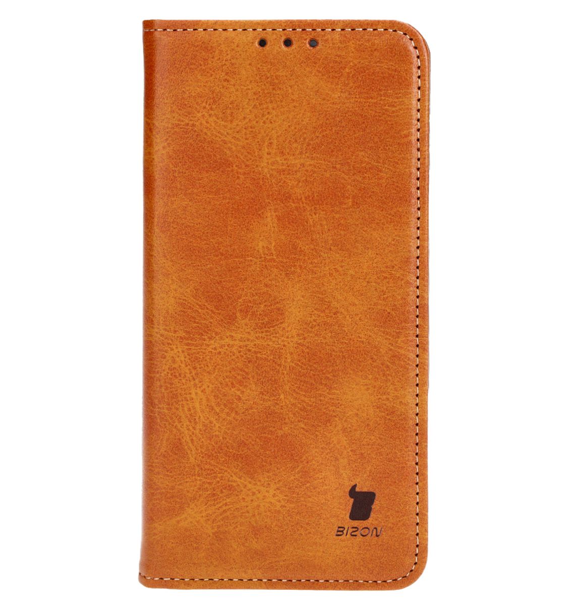Handyhülle mit Klappe für Galaxy S24 Plus, Bizon Case Pocket Pro, Braun