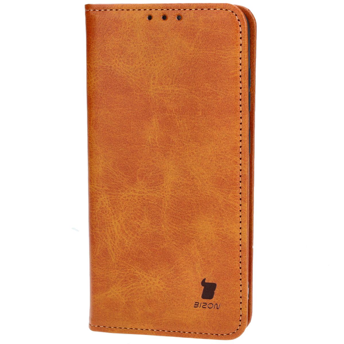 Handyhülle mit Klappe für Galaxy S24 Plus, Bizon Case Pocket Pro, Braun