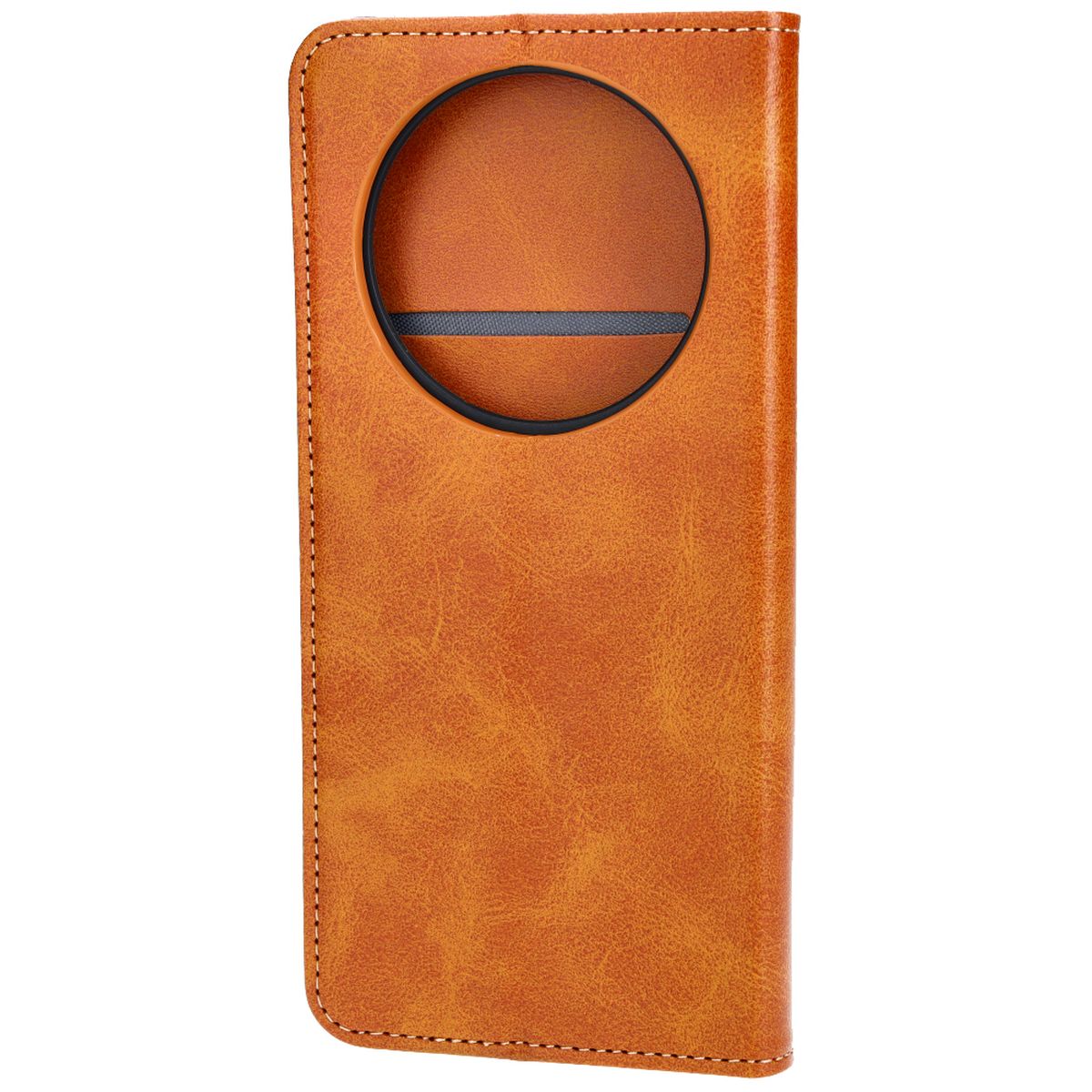 Handyhülle mit Klappe für Honor Magic6 Lite, Bizon Case Pocket Pro, Braun