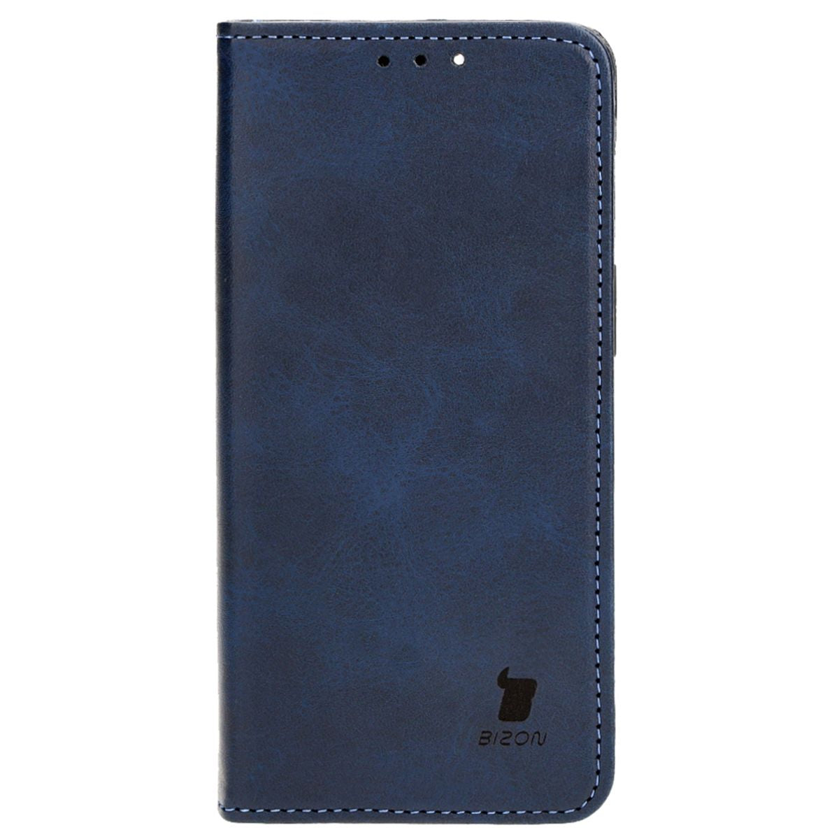 Handyhülle mit Klappe für iPhone 14, Bizon Case Pocket Pro, Dunkelblau