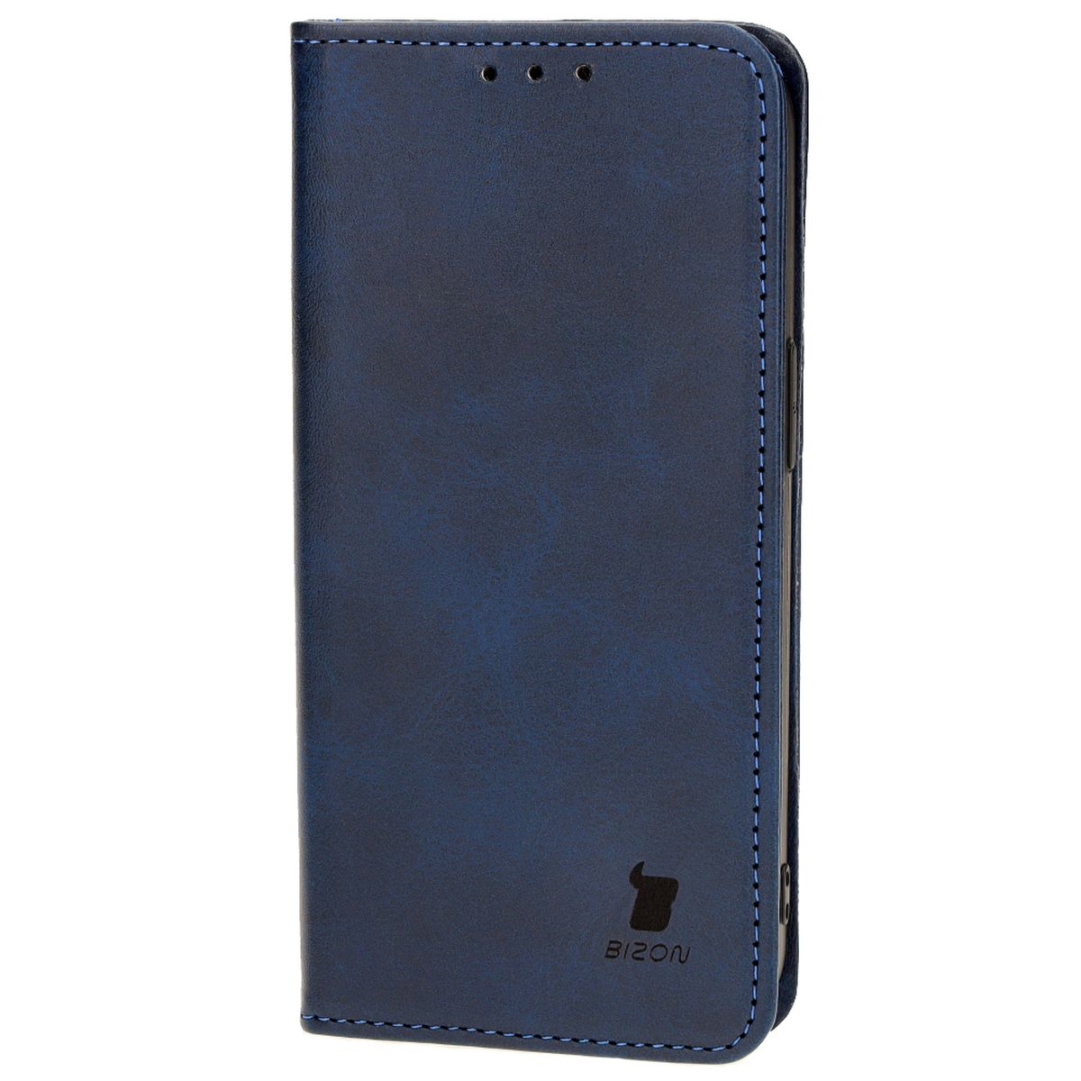 Handyhülle mit Klappe für iPhone 14, Bizon Case Pocket Pro, Dunkelblau