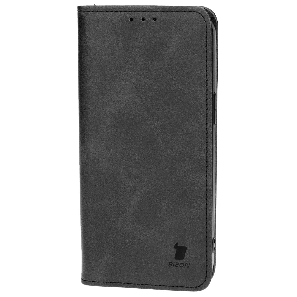 Handyhülle mit Klappe für iPhone 14 Pro Max, Bizon Case Pocket Pro, Schwarz